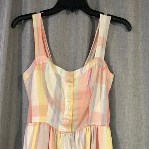 Dillards colorful plaid dress